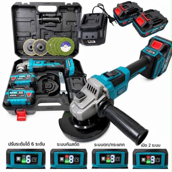 เครื่องเจียร์ไร้สาย ระบบกันสบัด_ระบบหยุด_ปรับได้ 6 ระดับ ALL NEW TK-A499